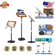 Ergonomic Adjustable Wooden Stand with 180° Panel - Ideal for Books & Music
