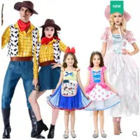 在飛比找ETMall東森購物網優惠-萬圣節服裝玩具總動員4衣服胡迪警牧羊女大人兒童cosplay