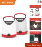 LED Camping Lanterns X-250 Pack - Portable 360-Degree Light, Batteries Included