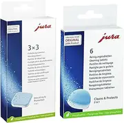 9 count Decalciying Tablets + 6 count Cleaning Tablet Value Pack for Jura Automatic Coffee Machine