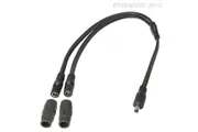 OPTIMATE Adapter hollow plug to 2x hollow plug coupling (No.45)
