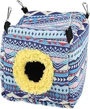 GANAZONO Cotton Nest for Hamsters Wave Warm Sleeping Bed for Sugar Gliders Rabbits and Pets Cozy Yurt Style Hideout for Comfort and Privacy