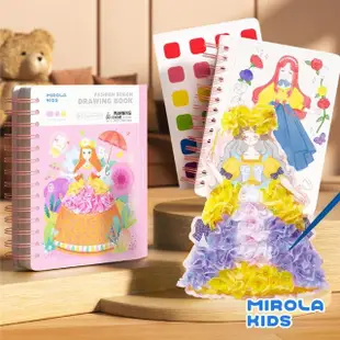 【Mirola Kids 原創美玩】時裝設計繪本-童話公主篇(創意戳戳繡、貼紙裝扮、繪畫著色)