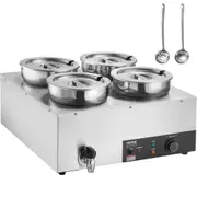 Commercial Soup Warmer Soup Station with 4*7.4Qt Pot Soup Kettle Warmer