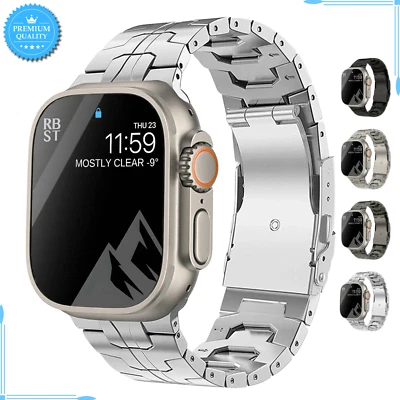 For Apple Watch Band Titanium Strap Business Fashion Luxury Bracelet 38 40 41MM