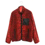 SUPREME 夾克外套 毛絨外套 凍結 雙面穿 豹 紅色 日本直送 二手