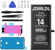 [8500mAh] Battery for iPhone 14, New Upgrade Ultra High Capacity 0 Cycle Battery Replacement for iPhone 14 A2882, A2649, A2881, A2884, A2883 with Complete Repair Tool Kit