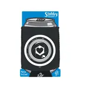 Camera Heart - Funny Novelty Stubby Holder With Base