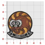 NAVY VAW-117 LEMUR FRIDAY HOOK & LOOP EMBROIDERED PATCH