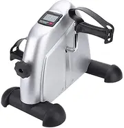 Mini Pedal Exerciser Trainer for Gym Indoor, Suitable for All Ages, Easy to Use, with Monitor, Mini and Compact