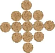 DOITOOL 25Pcs Wax Seal Adhesive Stickers for Envelopes Self Adhesive Wedding Stamp Decors Elegant Sealing Stickers for Invitations and Crafts Vintage Rosemary Design