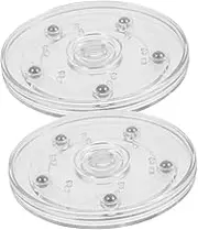 FUNOMOCYA Elegant Acrylic Turntable Rotating Storage Tray 12 Inch Odorless for Kitchens
