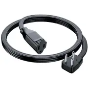 Extension Cord Heavy Duty 3 Feet Flat Wire 3-Prong Flat Plug 14 AWG Power Cor...