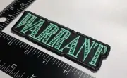Warrant Patch Rock Music Patch Iron On Sew On High Quality embroidery