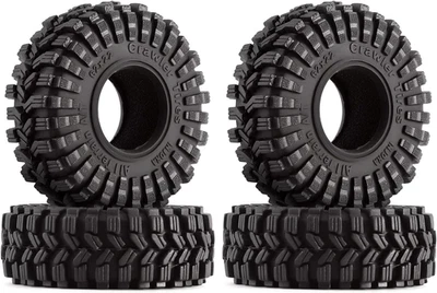 INJORA 1.0 Tires All Terrain S5 Super Soft Sticky Tires for 1/18 TRX4M 1/24 RC C