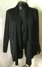 AUTOGRAPH BLACK "WATERFALL" JACKET SZ 20-NEW ROMANTIC AND STUNNING JACKET