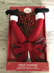 Holiday Time Tree Topper Elf Legs 17” Christmas Tree Decoration