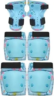 Kids Protective Gear Set | Wrist Guards Knee Elbow Pads for Kids | Youth Protective Gear Set Adjustable Breathable Sports for Skating Cycling Bike Rollerblading Scooter