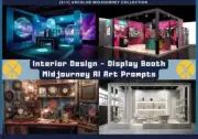Interior Design Midjourney AI Art Prompts - Commercial Display Booth Design