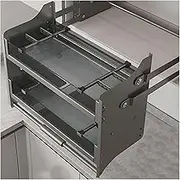 Wall Cabinet Lifting Bowl Basket,Pull-down Kitchen Basket,Heavy-Duty 2-Tier Wall Storage,Space Saving for Home Bar Cafe(900mm)