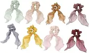 Baluue Elastic Hair Bands Women's Creative Ponytail Holders Flower Scrunchies
