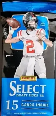 2022 Panini Select Draft Picks Football Jumbo Value Fat Pack (15 Cards)