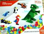 New 600 Pc Building Block Set, Mega Construx, Toy Bricks Building Blocks Set