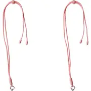 2x Urban Products Nylon Pop Universal Mobile Phone Cord/Sling Adjustable Pink