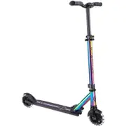 Globber Flow Element Lights Kick Scooter Neochrome w/ Black Deck
