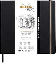 Rhodia Touch Collection Plain Hard Cover Pen and Inkwash Book