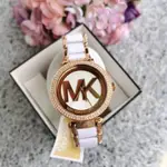 MICHAEL KORS 經典LOGO腕錶 不鏽鋼X玻麗錶帶 美國代購正品真貨MK手錶 MK6365