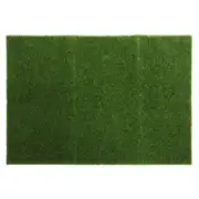 Faux Grass Rug Realistic Grass Mat Wall Decor Miniature Crafting Green