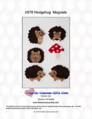 Hedgehog Magnets- Plastic Canvas Pattern or Kit