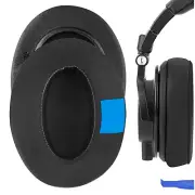 Geekria Cooling Gel Ear Pads for Audio-Technic ATH-M50X Headphones (Black)