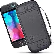 sisma Slim Carrying Case Compatible with Nintendo Switch 2 Console 2025, Hard Shell Travel Protective Case Switch2 Thin Pouch Accessories Storage Pocket & Game Card Holders -Black