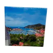 St. Barts Caribbean Ceramic Tile Trivet Coaster Travel Souvenir 4" x 4"