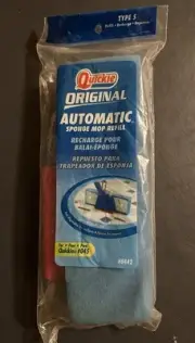 Quickie 045 Original Automatic Sponge Mop Refill TYPE S 0442 NEW SEALED Blue 3x9