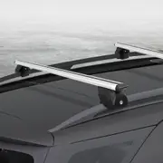 111cm Giantz Universal Car Roof Racks Pod Aluminium Cross Bars Upgraded Holder Silver