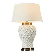 [Florabelle Living] Berkley Ceramic Table Lamp Base Ivory (Base Only)