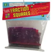 Learning Resources Overhead Plastic Fraction Squares Math Education School 1989