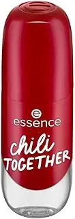 Essence Gel Nail Colour, Gel Polish, No. 16 Chili Together, Red, Express Result, Long-Lasting, Colour-Intense, Gely, Shiny, No Acetone, Vegan, Microplastic Particles Free (8 ml)