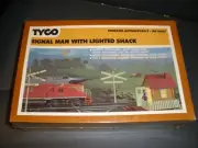 NEW Sealed Vintage Tyco Signal Man with Lighted Shack HO Scale