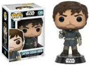 Star Wars Rogue One Captain Cassian Andor Vinyl POP Figure Toy #139 FUNKO NEW