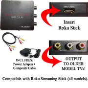 HDMI Converter for Roku Streaming Stick - Convert HDMI to Red/White/Yellow