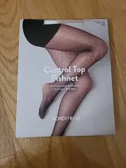 Nordstrom Control Top Fishnet Hosiery Tights Beige Sand Size D