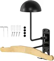 Motorcycle Gear Holder - Motorcycle Helmet Rack | Wall Mounted Storage Display Rack Holder | Punch Motorcycle Equipment Rack | 180° Rotation Support Stand for Hats Jerseys Gloves Vests Belts Keys