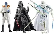 STAR WARS The Black Series Darth Vader, Grand Admiral Thrawn, General Grievous, Masters of Evil Collectible 6-Inch Action Figure 3-Pack (Amazon Exclusive)
