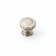 Decade 35mm Dome Knob, Dull Brushed Nickel