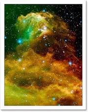 Space Nebula Star Orion Gas Cloud Cosmic Nursery Art Print Framed Poster Wall Decor 12X16 Inch