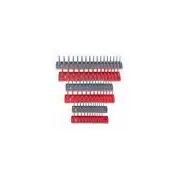 Hansen Global 92000 Socket Tray 6-pack Assortment, Red/gray